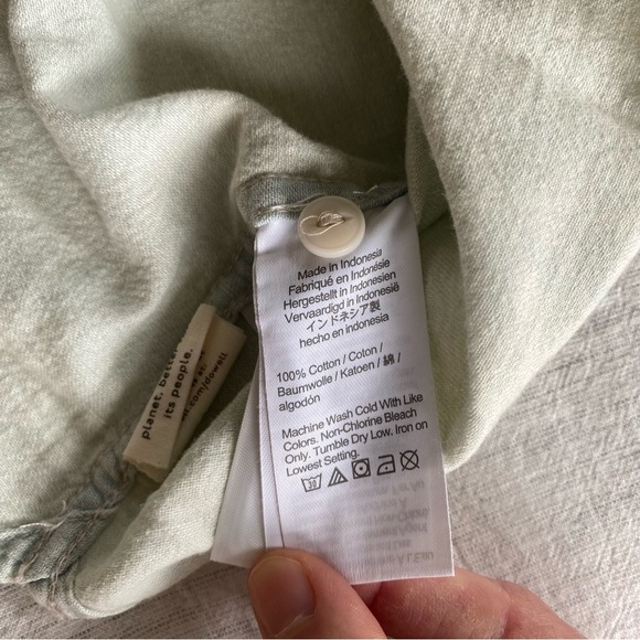 Madewell Denim Shirt Jacket Button Down Lightweight Cotton Small Light Wash NWT - Picture 14 of 14